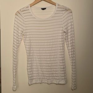 Club Monaco Striped Long-Sleeve Shirt